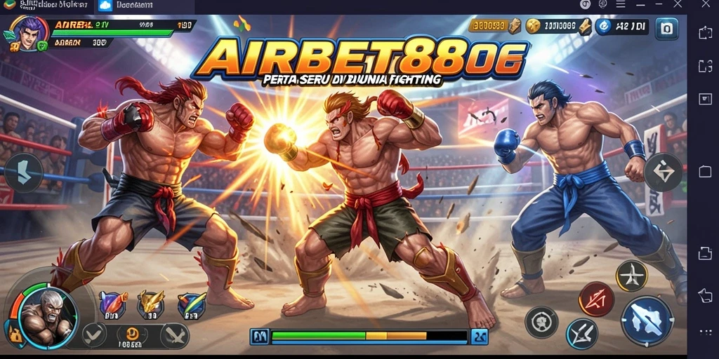 Gameplay memukau dari AIRBET88 menampilkan pertarungan epik antar karakter.