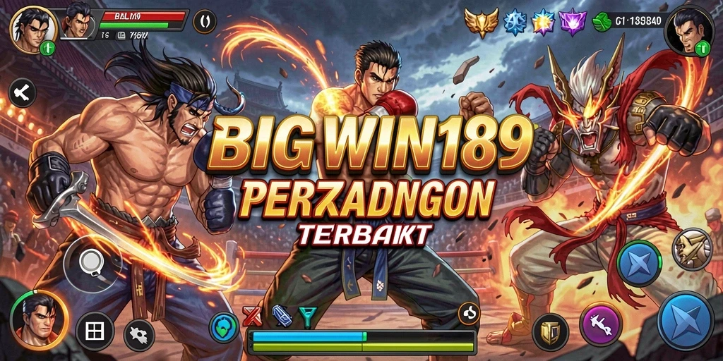Tampilan gameplay BIGWIN189 yang mendebarkan dalam pertarungan Fighting.