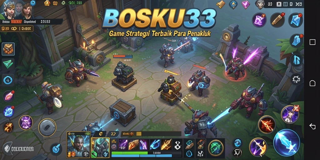 Tampilan gameplay BOSKU33 yang mendebarkan dan penuh strategi.