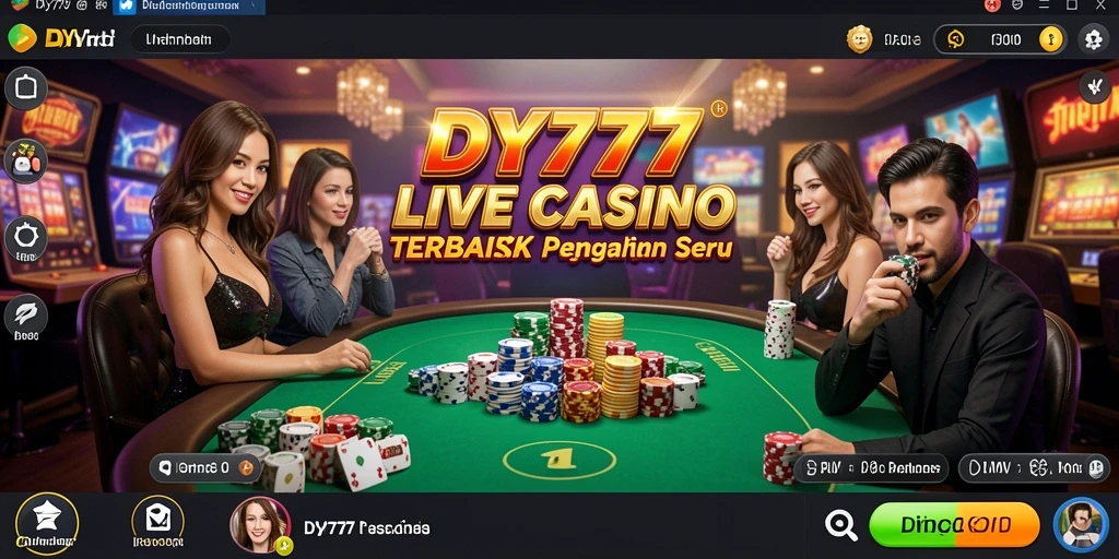 Gameplay langsung casino yang mendebarkan di DY777.
