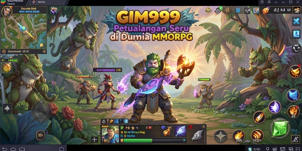 Tampilan menarik dari gameplay GIM999 yang mendebarkan.