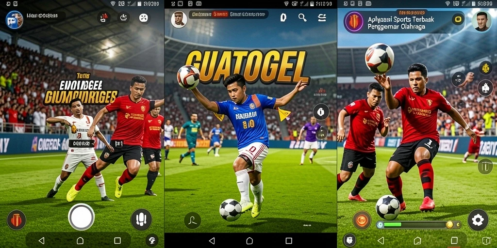 Screenshot GUATOGEL yang menunjukkan keseruan dalam bermain olahraga.