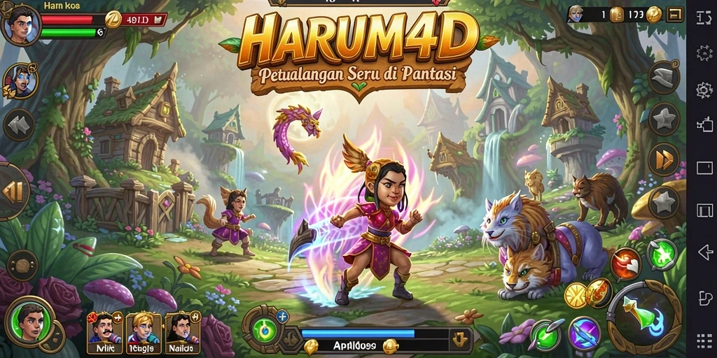 Tangkapan layar dari gameplay menarik di dunia <strong>HARUM4D</strong> yang penuh petualangan.