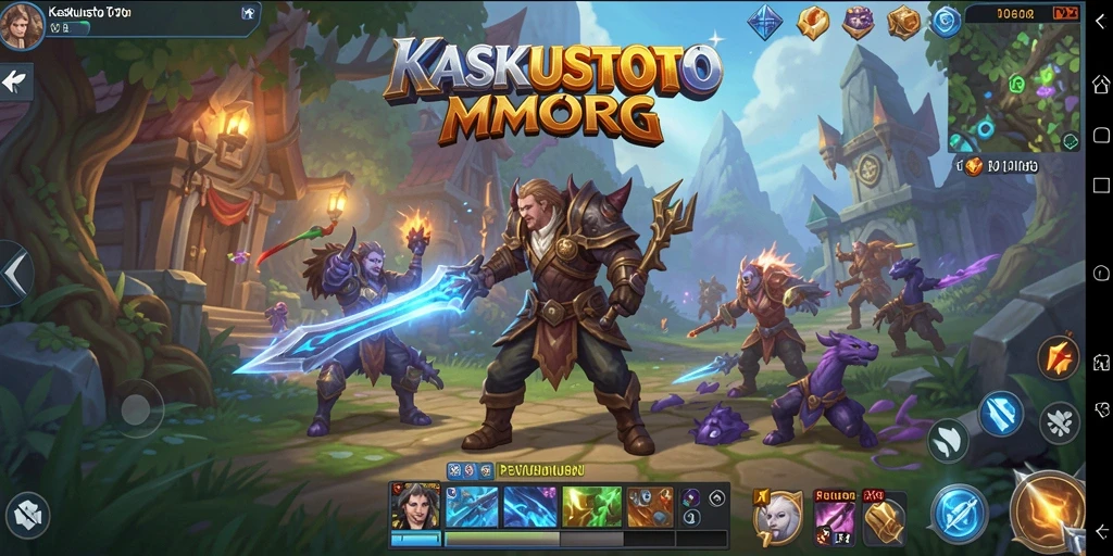 Screenshot KASKUSTOTO menampilkan petualangan seru dalam dunia MMORPG.