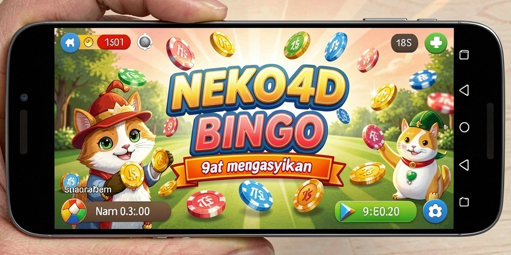 Tampilan gameplay NEKO4D yang menarik dan seru dalam permainan Bingo.