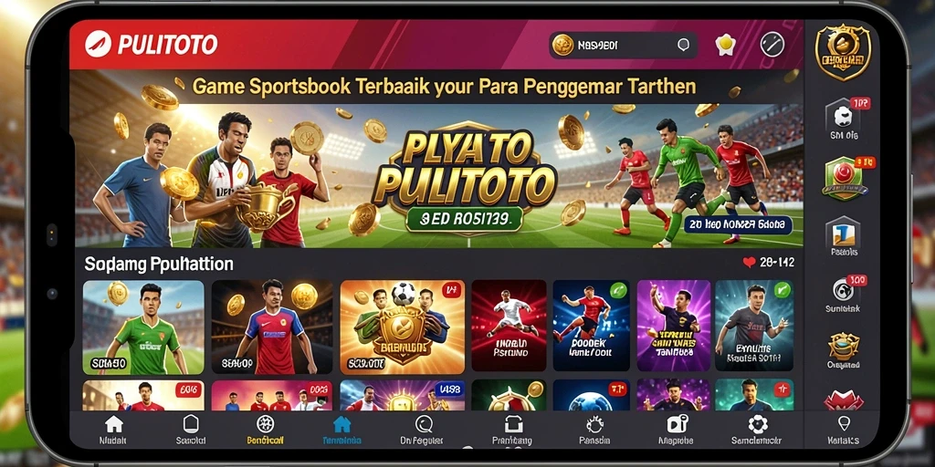 Tampilan menarik dari gameplay PULITOTO saat memasang taruhan olahraga.