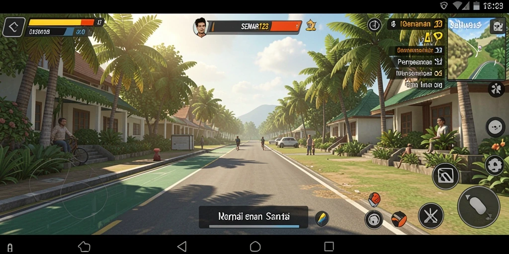 Tampilan gameplay SEMAR123 yang penuh warna dan interaksi menyenangkan.
