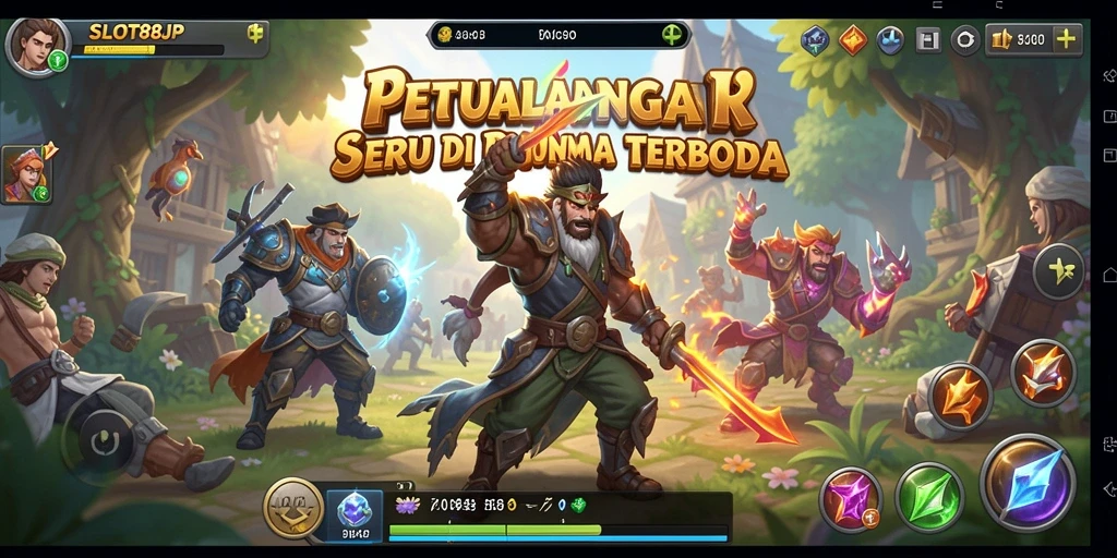 Screenshot gameplay SLOT88JP menampilkan pemandangan dunia terbuka yang menakjubkan.