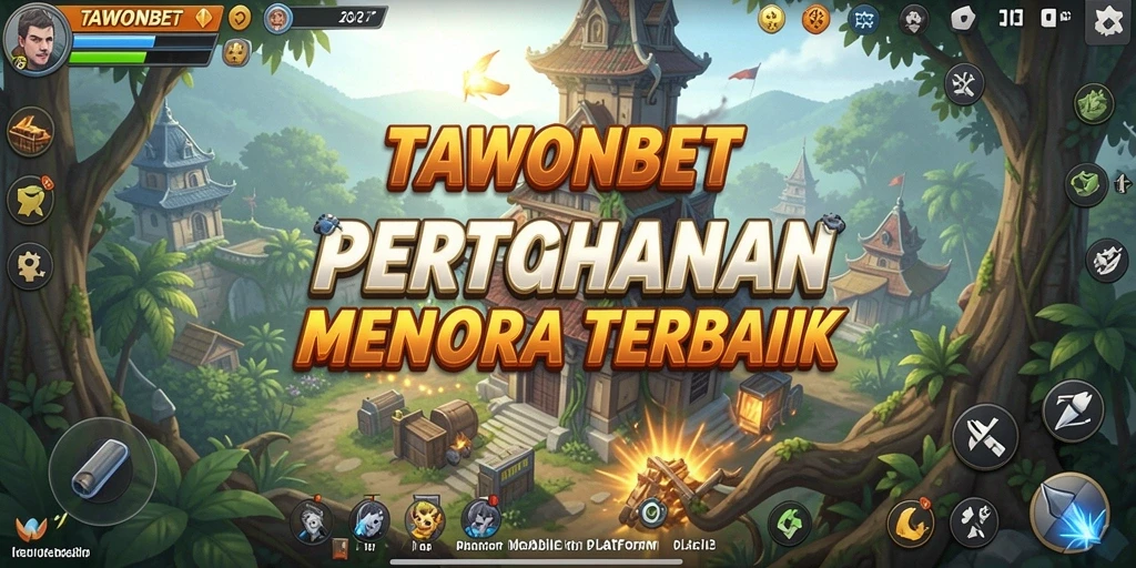 Gameplay TAWONBET yang seru dalam pertahanan menara.