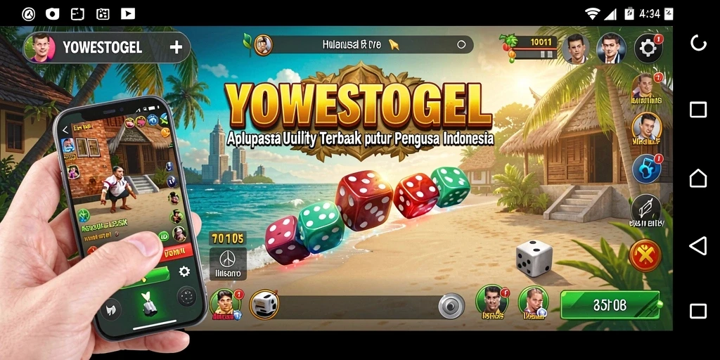 Tampilan antarmuka YOWESTOGEL yang intuitif dan sederhana.